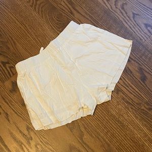 White Linen Beach Shorts Princess Polly